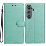 EIDERWOOD Samsung Galaxy A56 (5G) Faux Leather Flip Case with Strap - Green