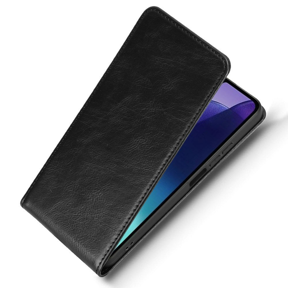 EIDERWOOD Xiaomi Redmi 14C Vertical Flip Case with Card Holder - Black