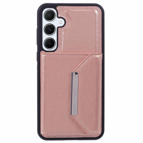 EIDERWOOD Samsung Galaxy S25 2-in-1 Vegan Leather Case with Cardholder & Stand Function - Pink