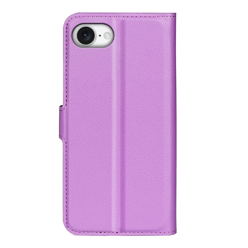 EIDERWOOD iPhone 16e Faux Leather Flip Case with Cardholder & Stand Function - Purple