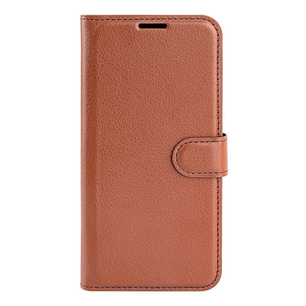 EIDERWOOD iPhone 16e Faux Leather Flip Case with Cardholder & Stand Function - Brown