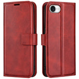 EIDERWOOD iPhone 16e Faux Leather Flip Case - Red