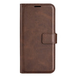 EIDERWOOD iPhone 16e Faux Leather Flip Case - Brown