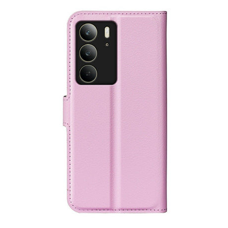 EIDERWOOD Realme C75 Faux Leather Flip Case with Cardholder & Stand Function - Pink