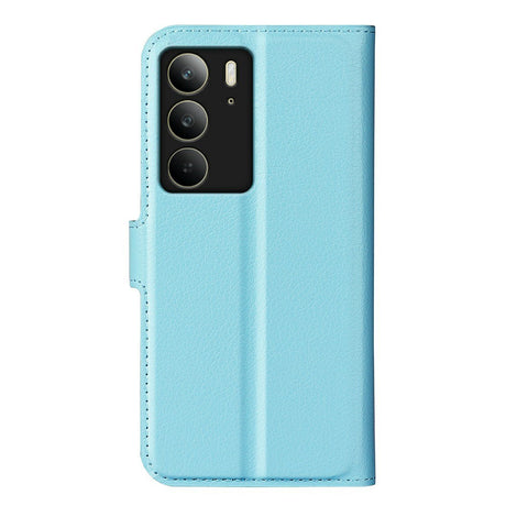 EIDERWOOD Realme C75 Faux Leather Flip Case with Cardholder & Stand Function - Blue