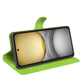 EIDERWOOD Realme C75 Faux Leather Flip Case with Cardholder & Stand Function - Green