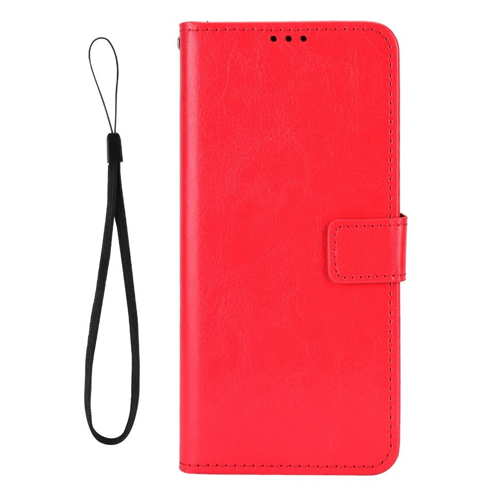 EIDERWOOD Motorola Moto G17 Power / G17 / G15 Power / G15 Faux Leather Flip Case with Strap - Red