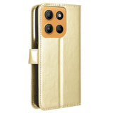 EIDERWOOD Motorola Moto G15 / G15 Power Faux Leather Flip Case with Strap - Gold