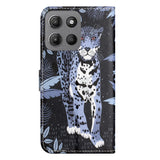 EIDERWOOD Motorola Moto G15 / G15 Power Faux Leather Flip Case with Design - Leopard