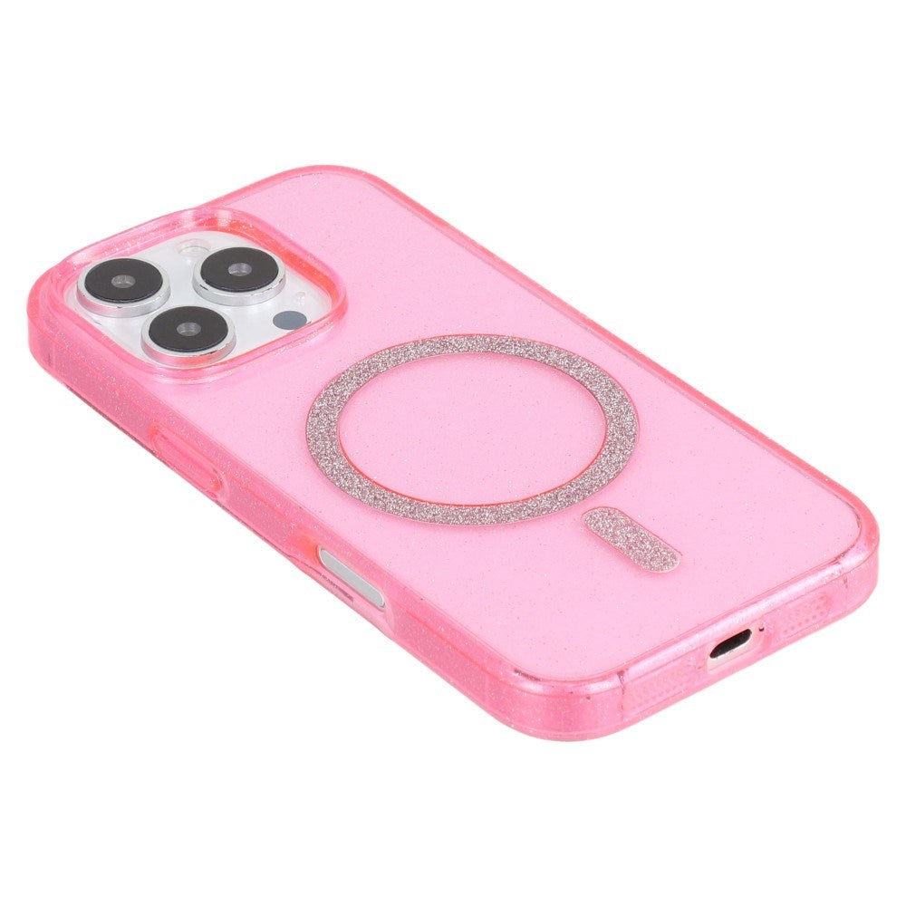 EIDERWOOD iPhone 16 Pro Plastic Glitter Case - MagSafe Compatible - Pink