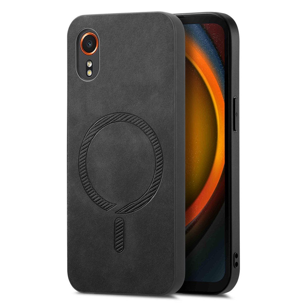 EIDERWOOD Samsung Galaxy Xcover 7 Faux Leather Case - MagSafe Compatible - Black