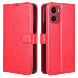 EIDERWOOD Motorola Moto G05 / E15 Faux Leather Flip Case with Strap - Red