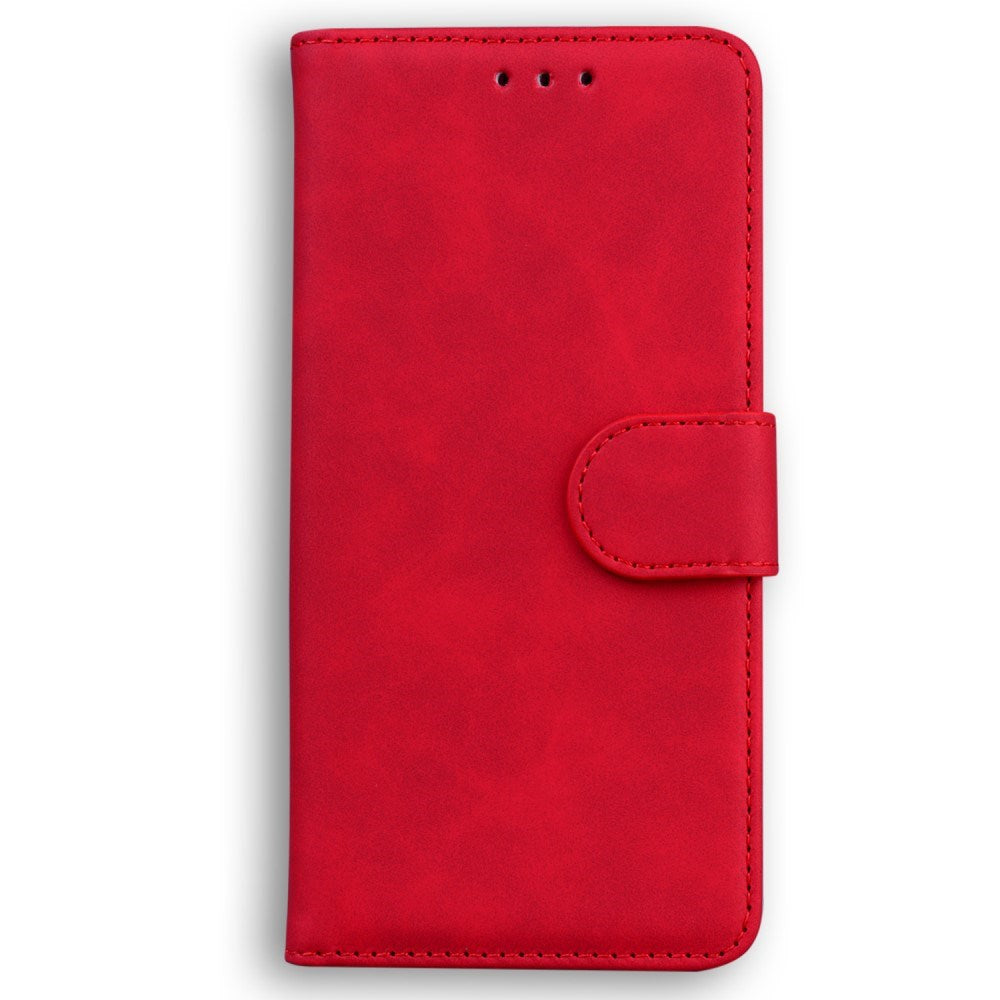 EIDERWOOD Motorola Moto G17 Power / G17 / G15 Faux Leather Flip Case with Card Holder & Stand Function - Red