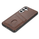 EIDERWOOD Samsung Galaxy A56 (5G) Faux Leather Back Case with Cardholder - Dark Brown