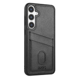 EIDERWOOD Samsung Galaxy A56 (5G) Faux Leather Back Case with Cardholder - Black