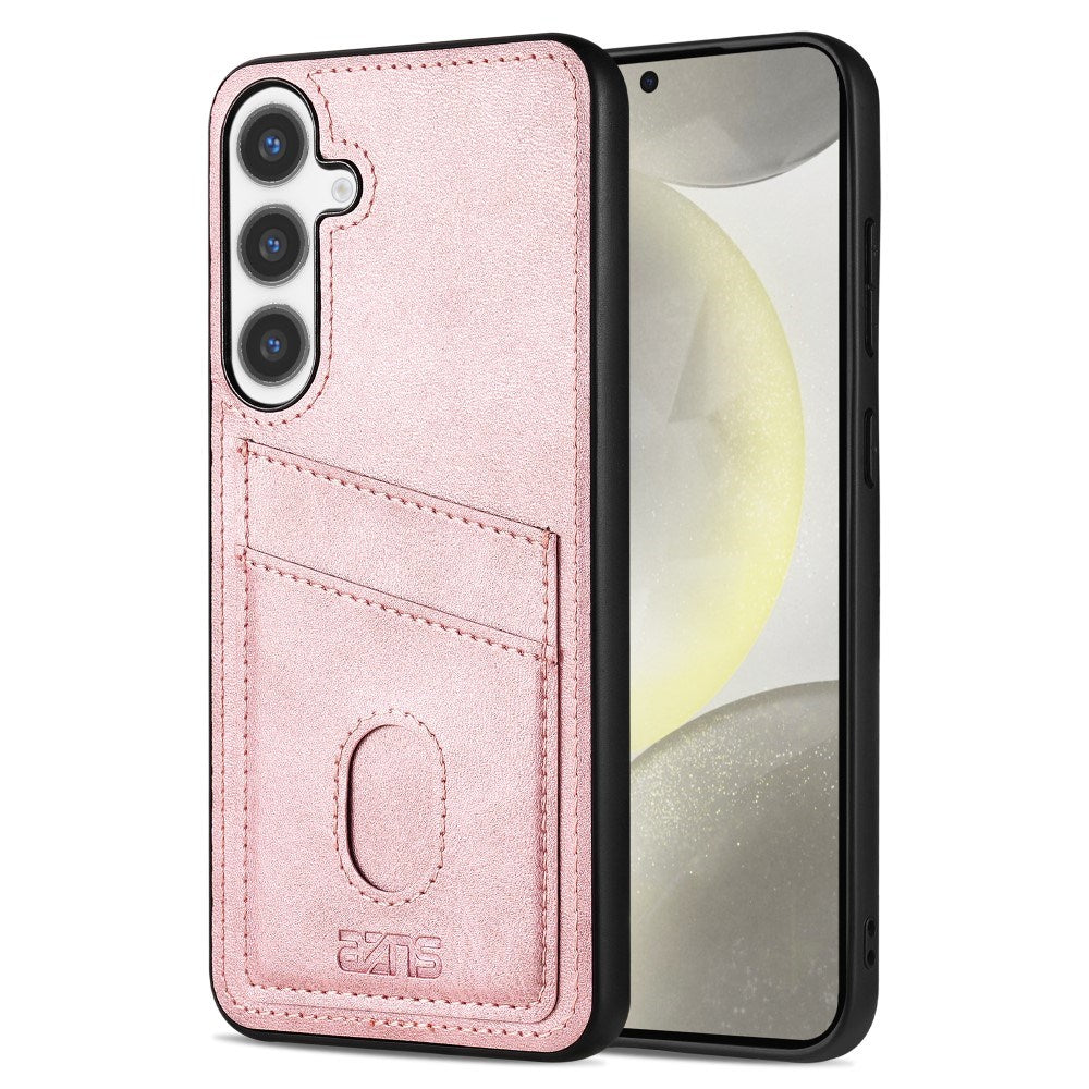 EIDERWOOD Samsung Galaxy A56 (5G) Faux Leather Back Case with Cardholder - Pink