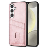 EIDERWOOD Samsung Galaxy A56 (5G) Faux Leather Back Case with Cardholder - Pink