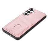 EIDERWOOD Samsung Galaxy A56 (5G) Faux Leather Back Case with Cardholder - Pink