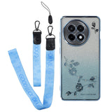 OnePlus 13R Flexible Plastic Case with 2 x Lanyard - Blue