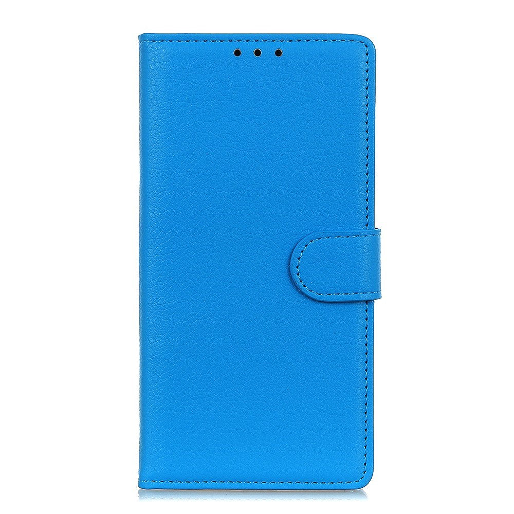 EIDERWOOD Xiaomi Redmi Note 14 Pro (5G) / Poco X7 Litchi Faux Leather Flip Case with Wallet & Stand Function - Blue