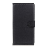 EIDERWOOD Xiaomi Redmi Note 14 Pro (5G) / Poco X7 Litchi Faux Leather Flip Case with Wallet & Stand Function - Black