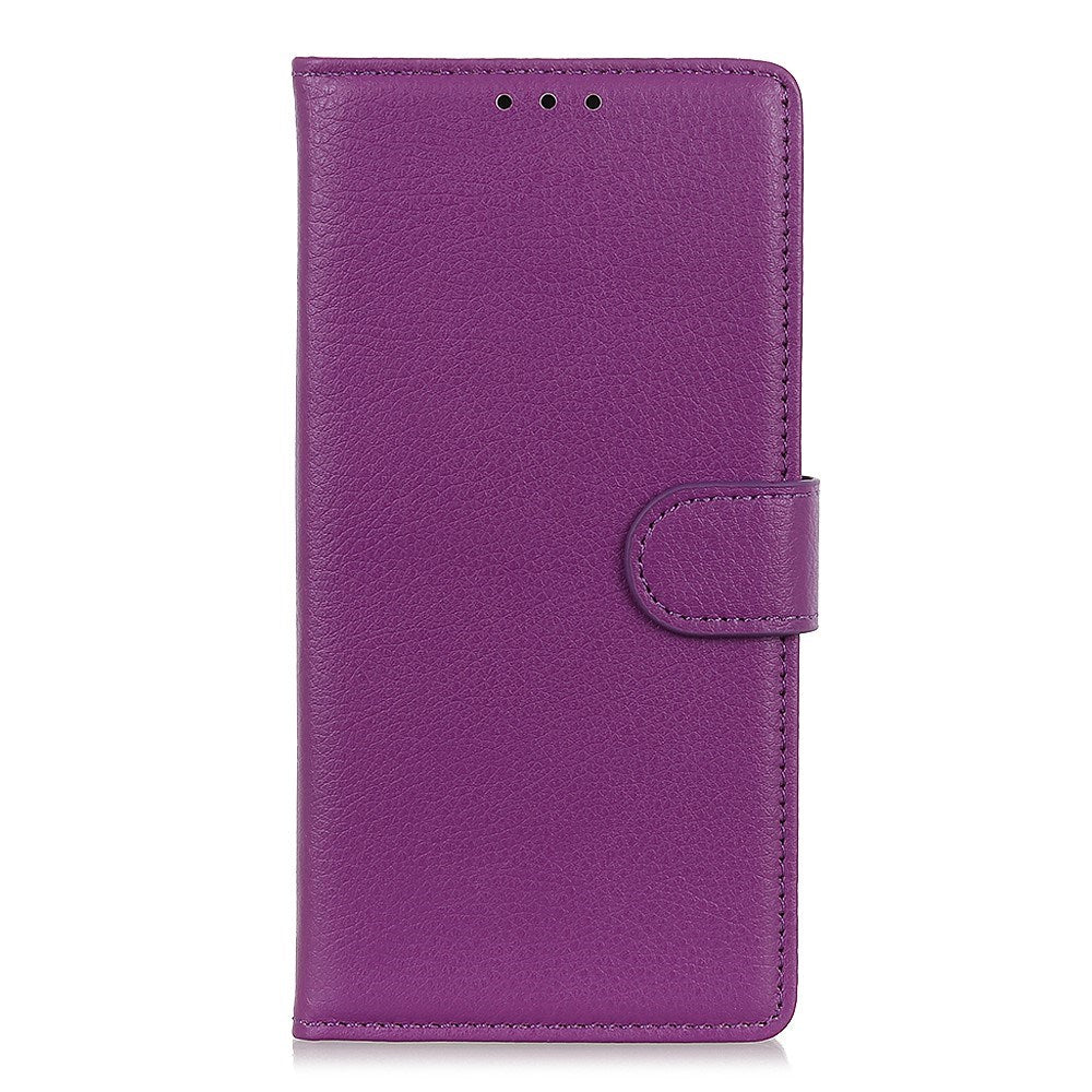 EIDERWOOD Xiaomi Redmi Note 14 Pro (5G) / Poco X7 Litchi Faux Leather Flip Case with Wallet & Stand Function - Purple