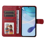 EIDERWOOD Realme 14X (5G) / C75 Faux Leather Flip Case with Strap - Red