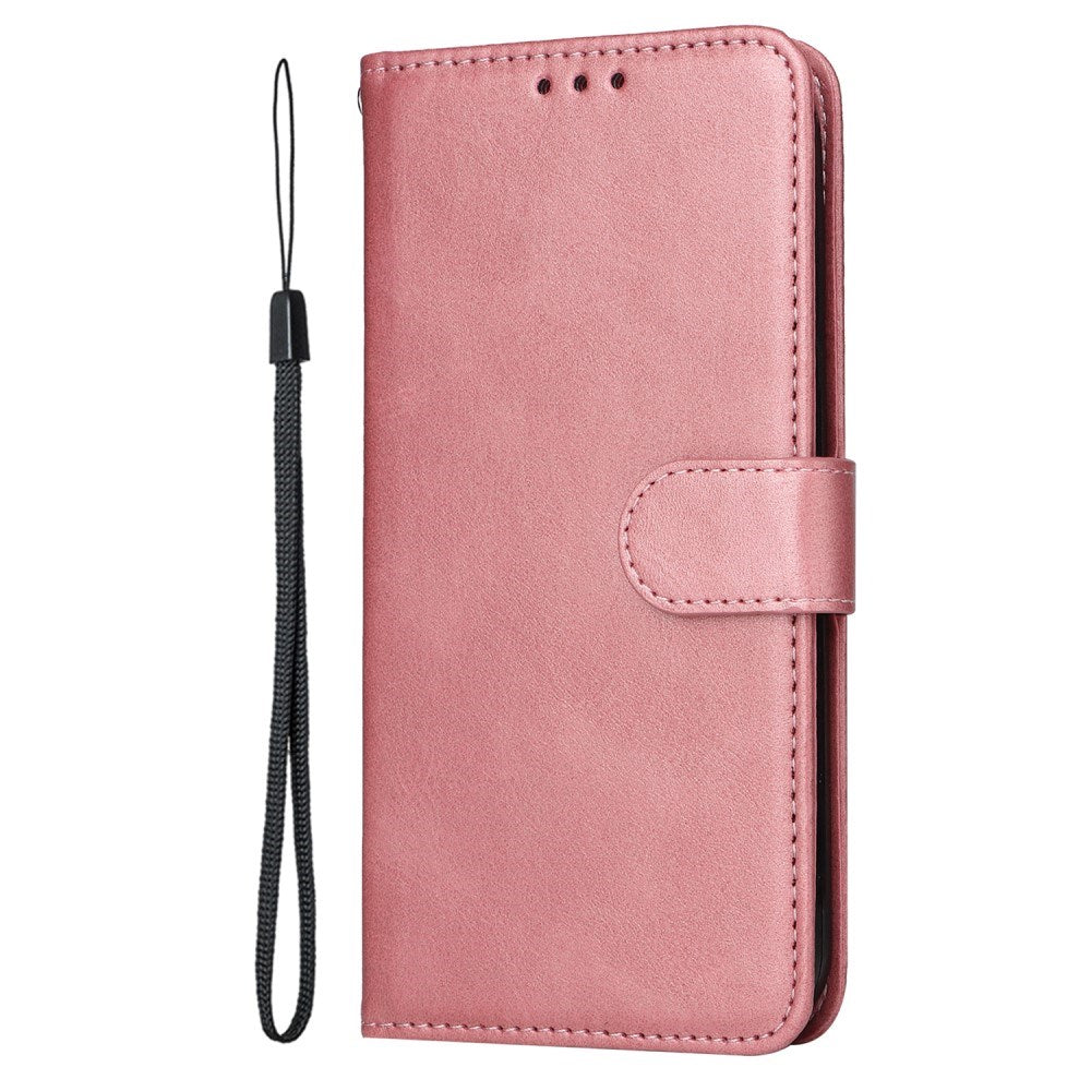 EIDERWOOD Realme 14X (5G) / C75 Faux Leather Flip Case with Strap - Pink