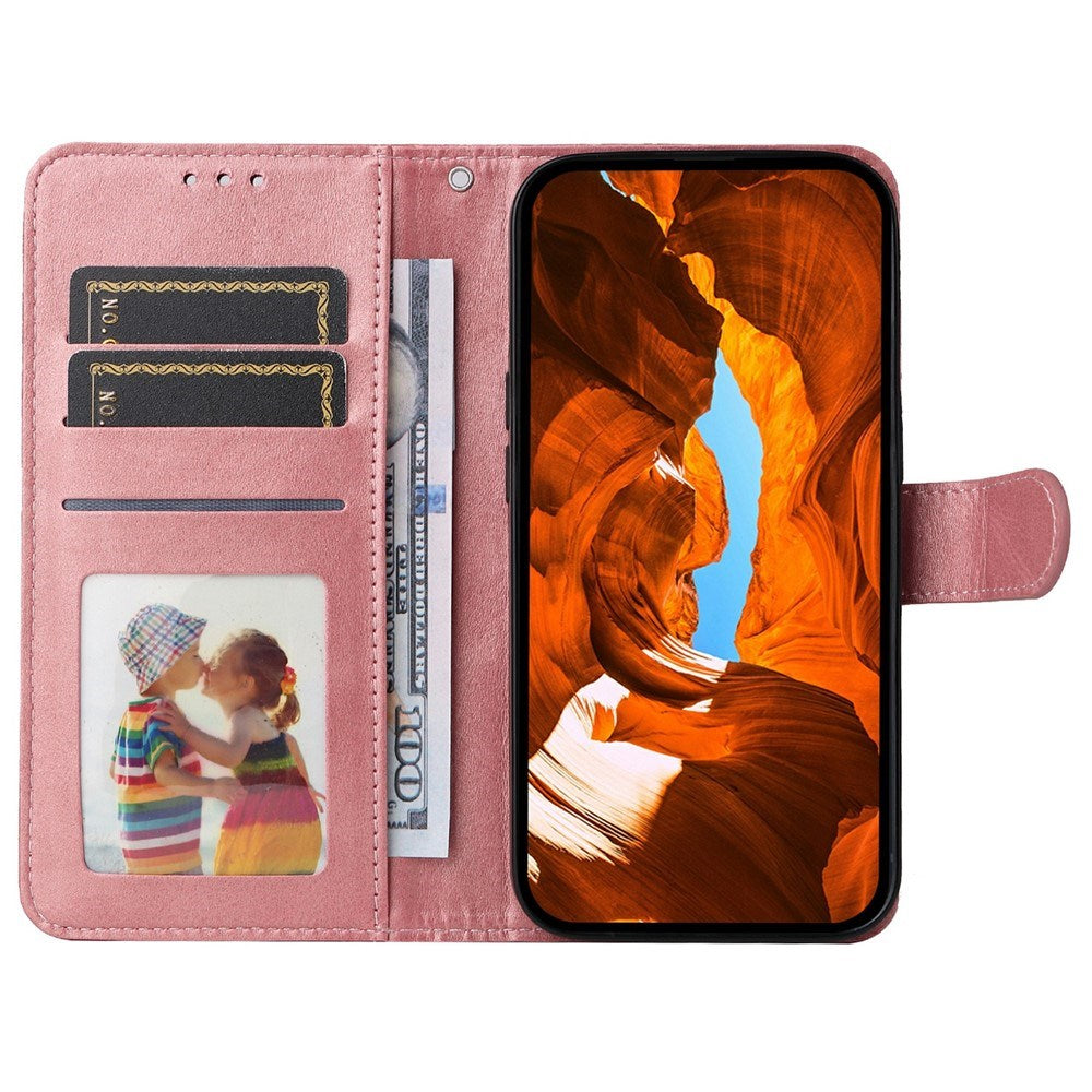 Motorola Edge 60 Neo / 50 Neo / ThinkPhone 25 EIDERWOOD Faux Leather Flip Case with Strap - Pink