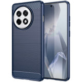 EIDERWOOD OnePlus 13R Brushed Carbon Fiber Flexible Plastic Case - Blue