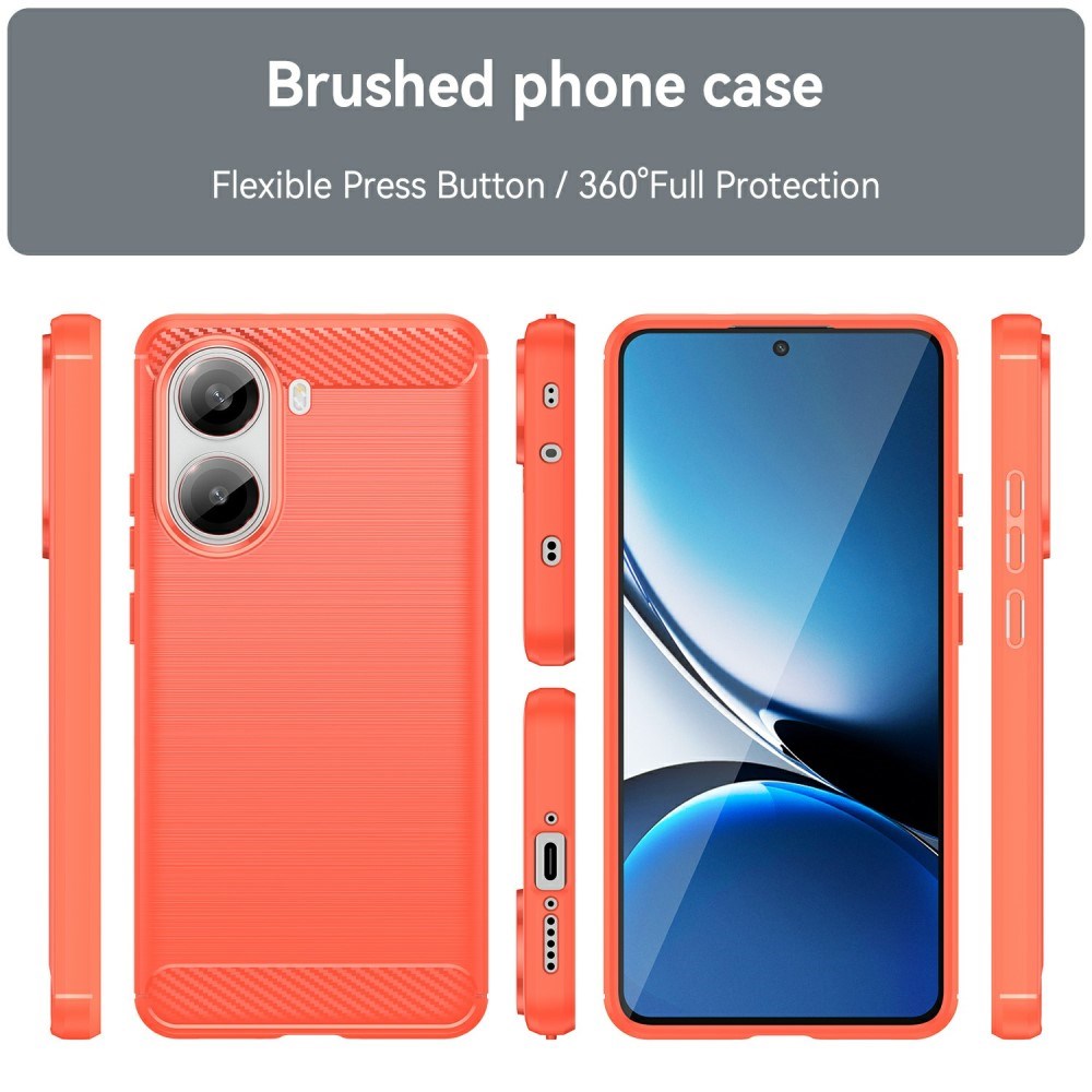 EIDERWOOD Xiaomi Poco X7 ProBrushed Carbon Case - Red