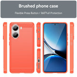 EIDERWOOD Xiaomi Poco X7 ProBrushed Carbon Case - Red