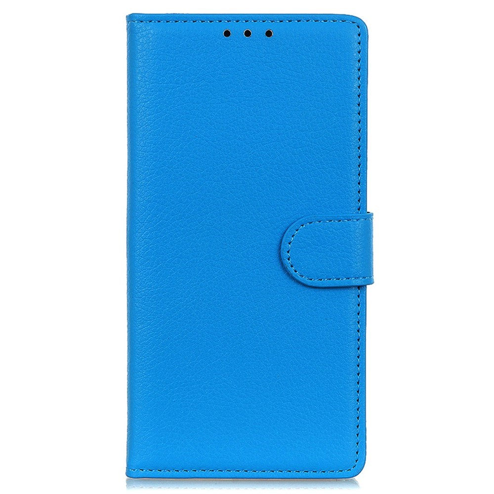 EIDERWOOD Xiaomi Poco X7 Pro Litchi Faux Leather Flip Case with Wallet - Blue