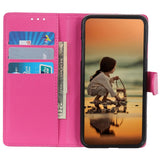 EIDERWOOD Xiaomi Poco X7 Pro Litchi Faux Leather Flip Case with Wallet - Pink