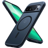 Google Pixel 9 Pro XL TORRAS Mat Case - MagSafe Compatible - Transparent / Dark Blue