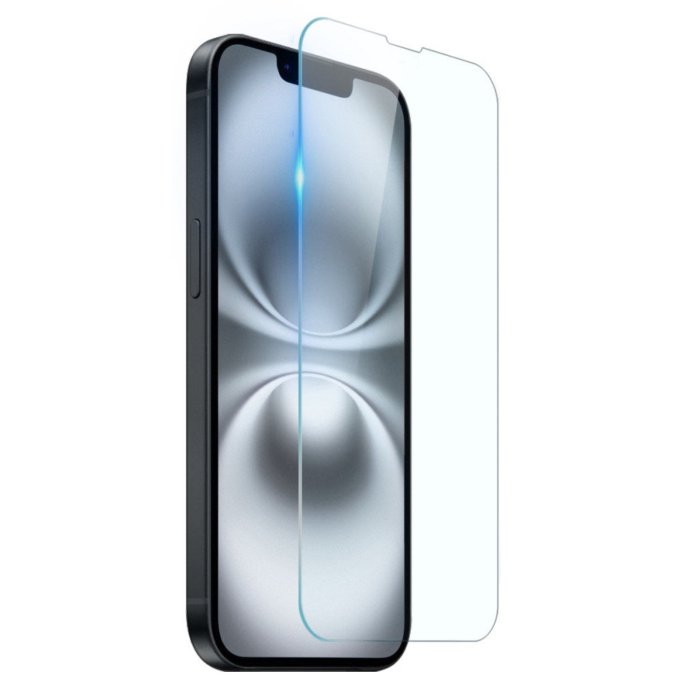 iPhone 16e 2-in-1 Flexible Plastic Case & Tempered Screen Protector Glass - Transparent