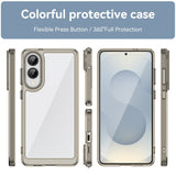 EIDERWOOD Samsung Galaxy S25 Edge Hybrid Plastic Case - Transparent / Grey