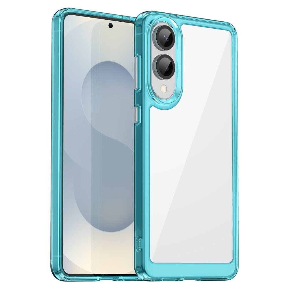 EIDERWOOD Samsung Galaxy S25 Edge Hybrid Plastic Case - Transparent / Turquoise