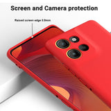 EIDERWOOD Motorola Moto G15 Power Lined Silicone Case with Strap - Red