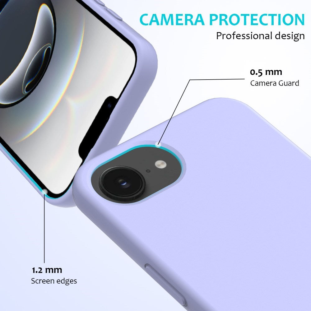 EIDERWOOD iPhone 16e Lined Silicone Case - Lavender