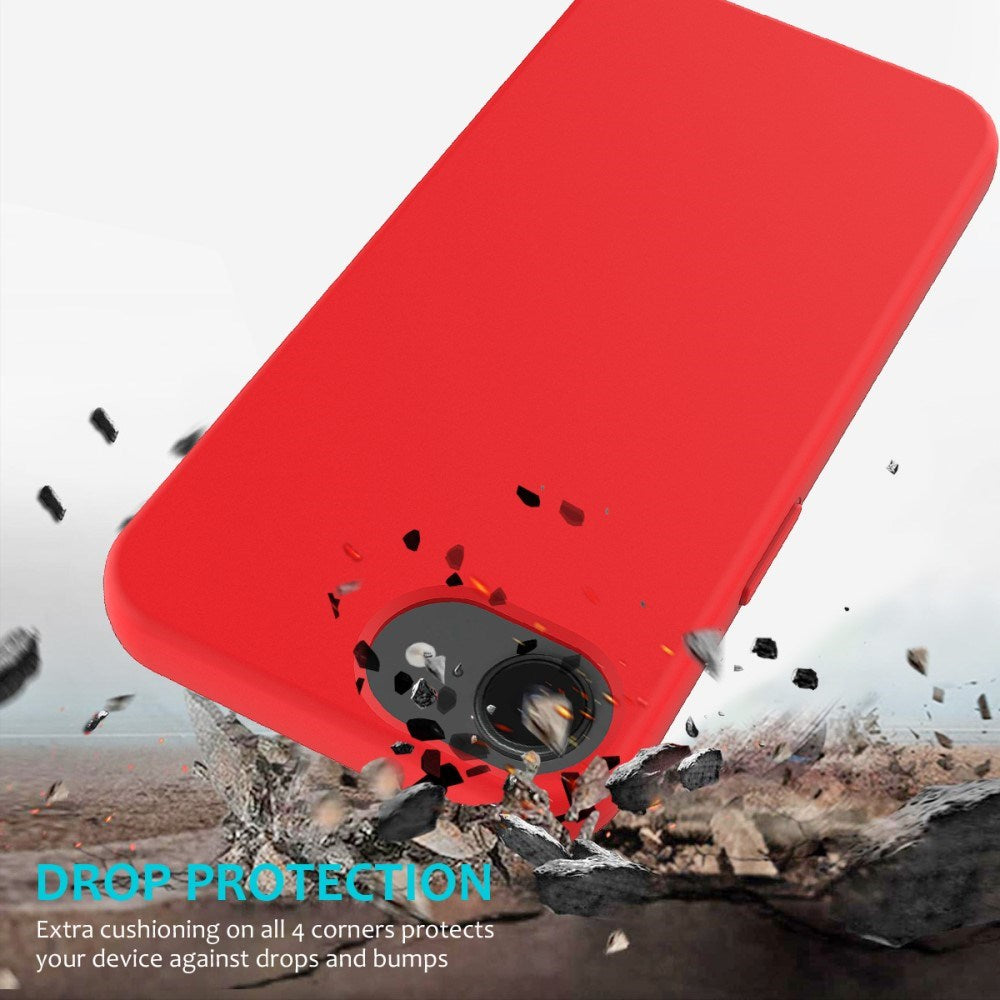 EIDERWOOD iPhone 16e Lined Silicone Case - Red