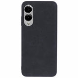 EIDERWOOD Samsung Galaxy S25 Edge Faux Leather Coated Plastic Case - Black