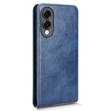 EIDERWOOD Samsung Galaxy S25 Edge Vertical Flip Case with Card Holder - Blue