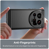 EIDERWOOD Xiaomi 15 Ultra Brushed Carbon Fiber Flexible Plastic Case - Black