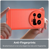 EIDERWOOD Xiaomi 15 Ultra Brushed Carbon Fiber Flexible Plastic Case - Red