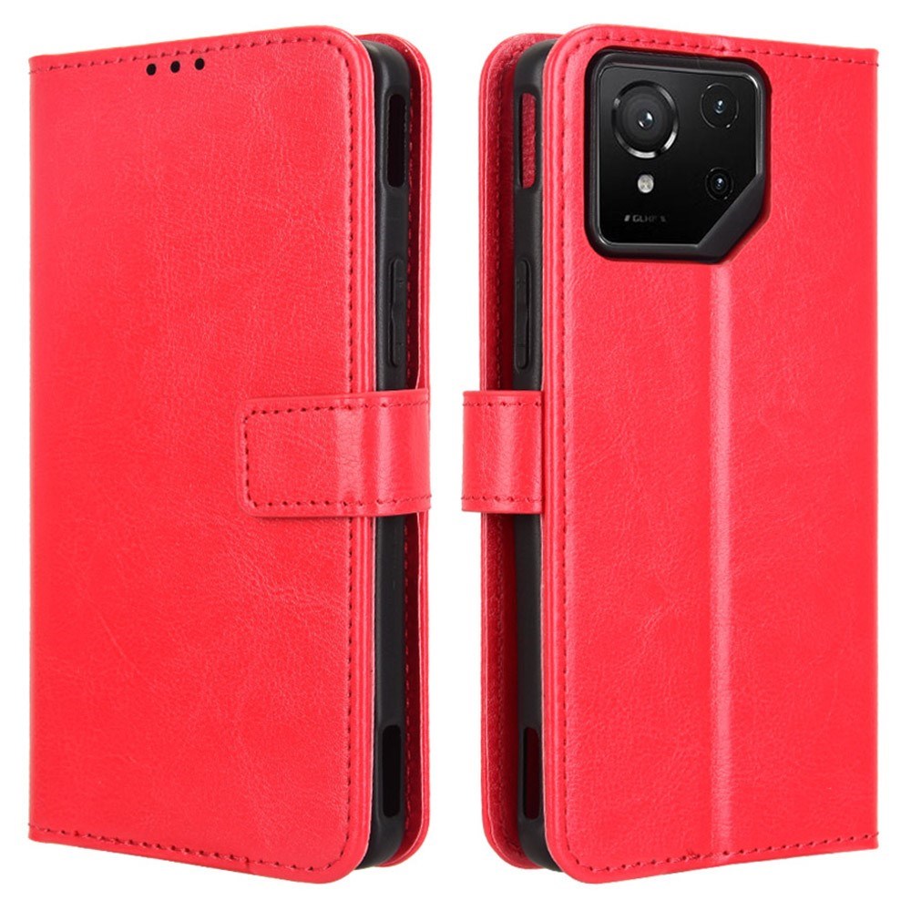 EIDERWOOD Asus ROG Phone 9 (5G) / 9 Pro (5G) Faux Leather Flip Case with Cardholder & Stand Function - Red