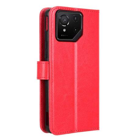 EIDERWOOD Asus ROG Phone 9 (5G) / 9 Pro (5G) Faux Leather Flip Case with Cardholder & Stand Function - Red