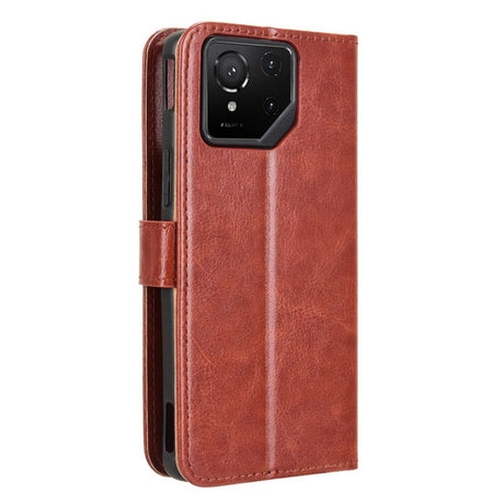 EIDERWOOD Asus ROG Phone 9 (5G) / 9 Pro (5G) Faux Leather Flip Case with Cardholder & Stand Function - Brown