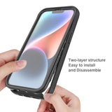 EIDERWOOD iPhone 16e 2-in-1 Case with Built-in Screen Protector - Blue