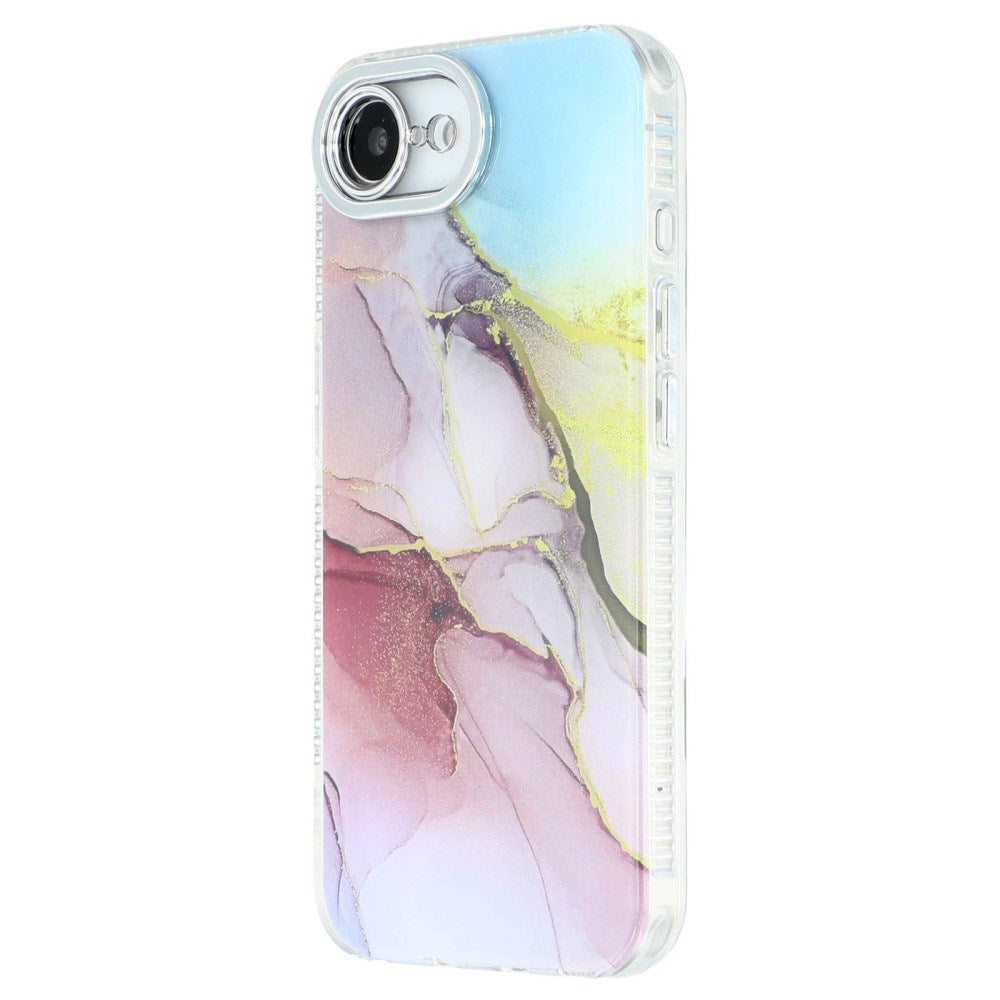 EIDERWOOD iPhone 16e Hybrid Case with Marble Design - Multi